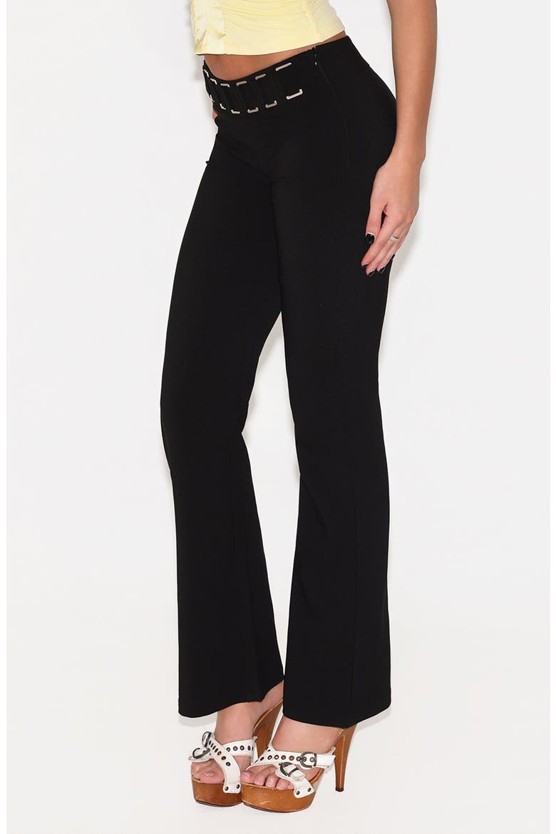 Jetta Low Rise Flared Pants, Alternate, color, BLACK