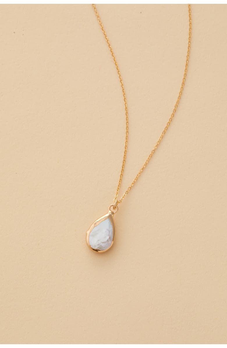 Set & Stones Carrie Baroque Pearl Necklace, Alternate, color, Gold