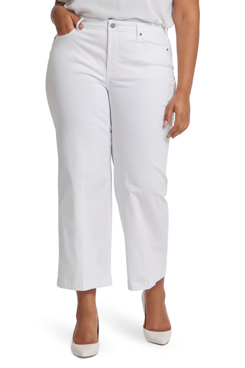 Teresa Ankle Wide Leg Jeans, Main, color, OPTIC WHITE