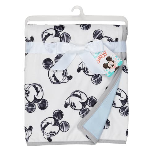 Lambs & Ivy Disney Baby Mickey Mouse Baby Blanket In White