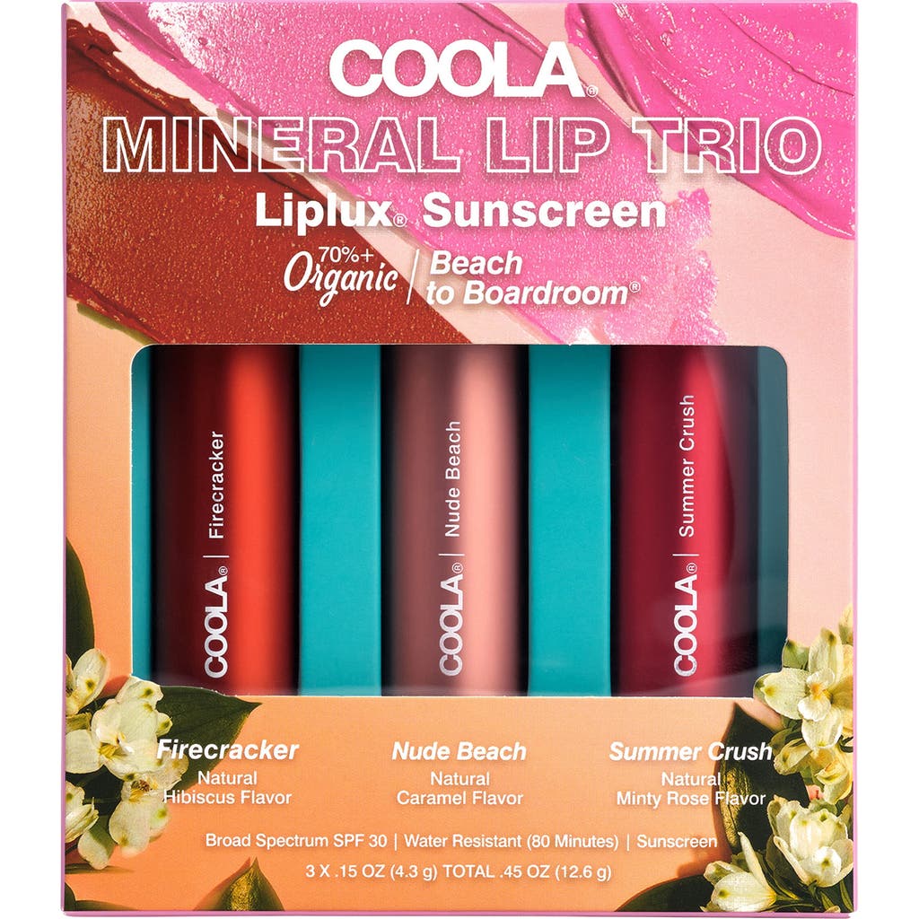 COOLA® Mineral Liplux® SPF 30 Organic Tinted Lip Balm Trio $54 Value  product