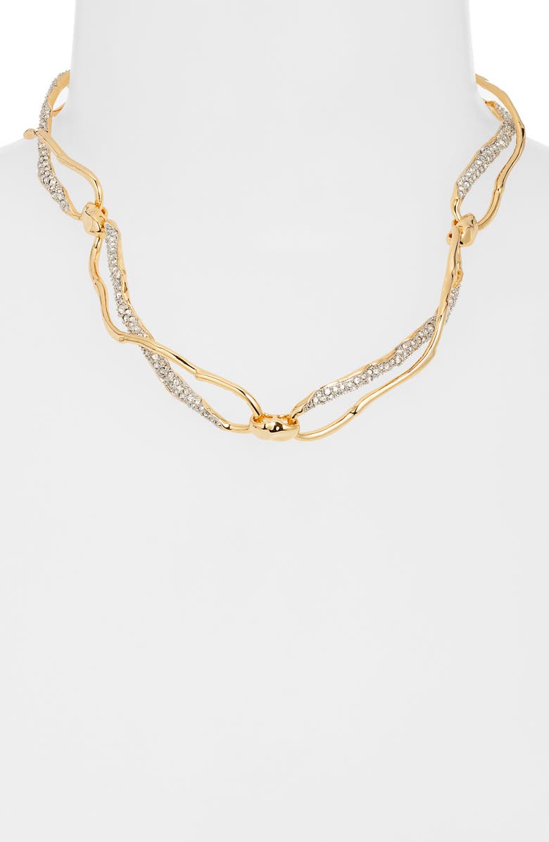 Alexis Bittar Solanales Crystal Infinity Link Necklace, Alternate, color, 