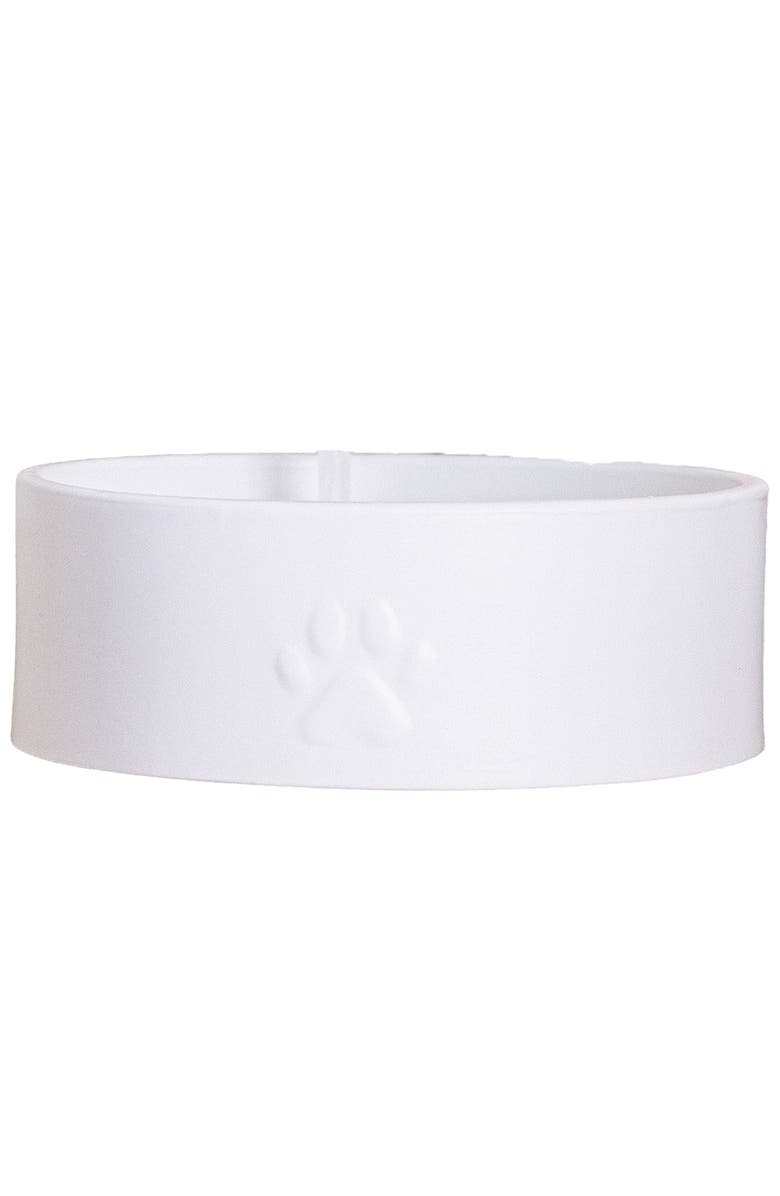 Dexypaws Ceramic Dog Bowl White 50oz Pet Feeding Dish, Alternate, color, White