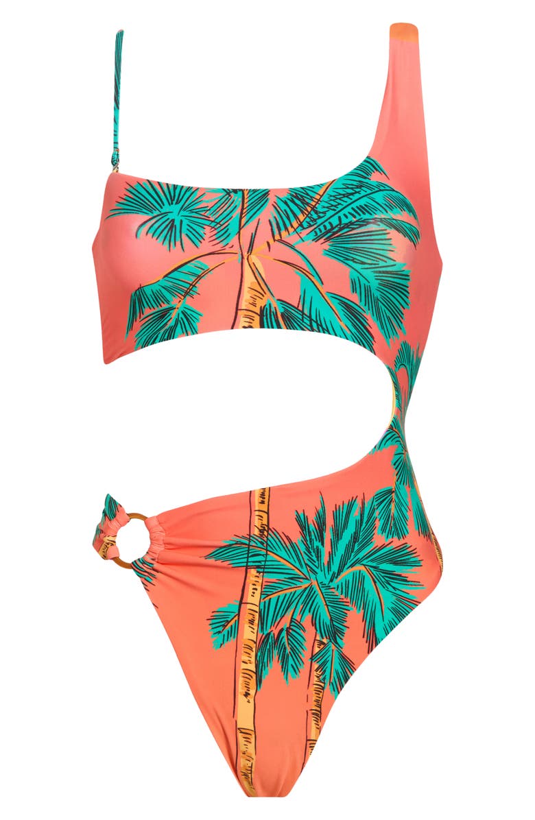 Maaji Lousie Reversible One-Piece Swimsuit, Alternate, color, Red