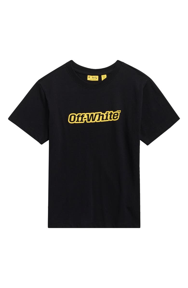 Off-White Outlined Logo Graphic T-Shirt, Main, color, Black