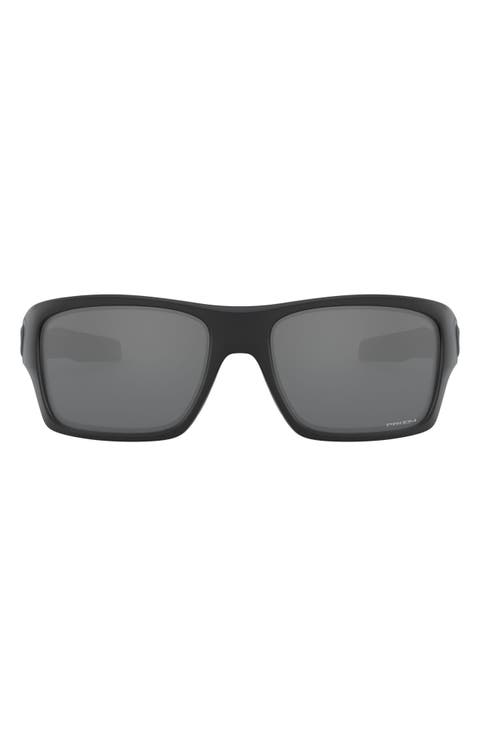 Turbine™ Matte Black 65mm Oversize Square Sunglasses