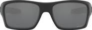 Oakley Turbine™ Matte Black 65mm Oversize Square Sunglasses