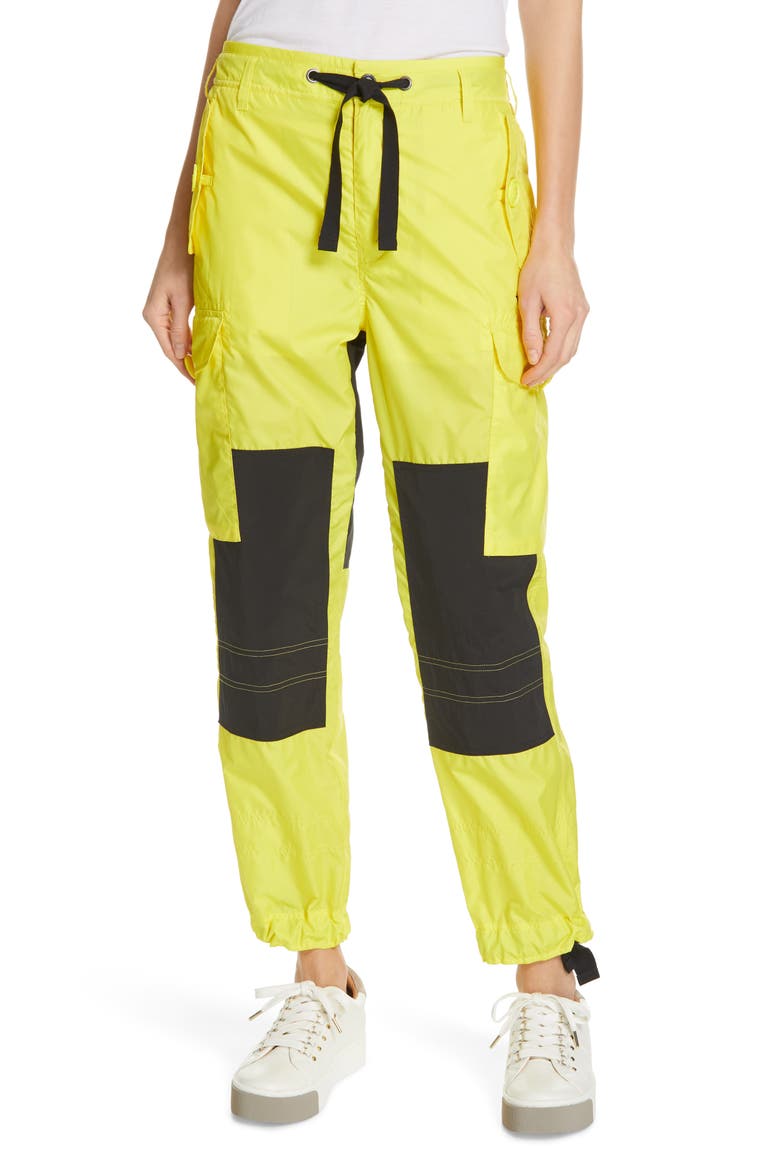 Colorblock Cargo Pants, Main, color, OPTIC YELLOW/ POLO BLACK