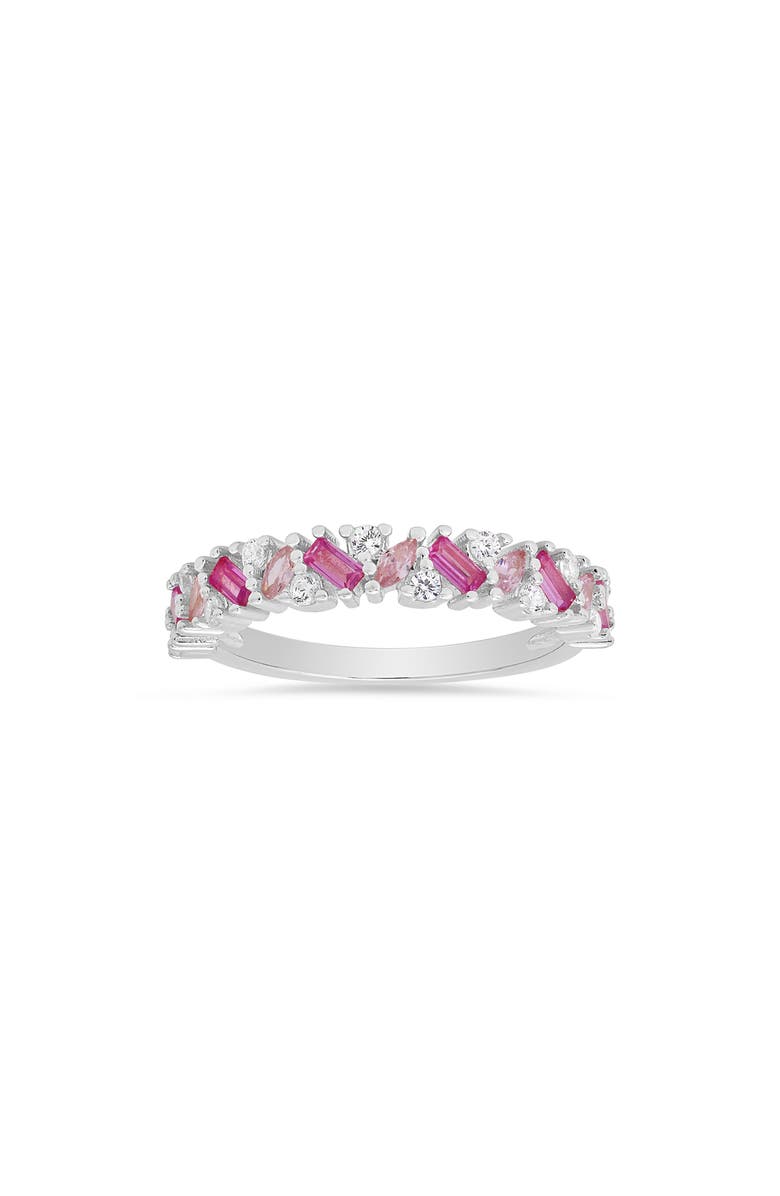 Queen Jewels Ombré Ring, Main, color, Silver
