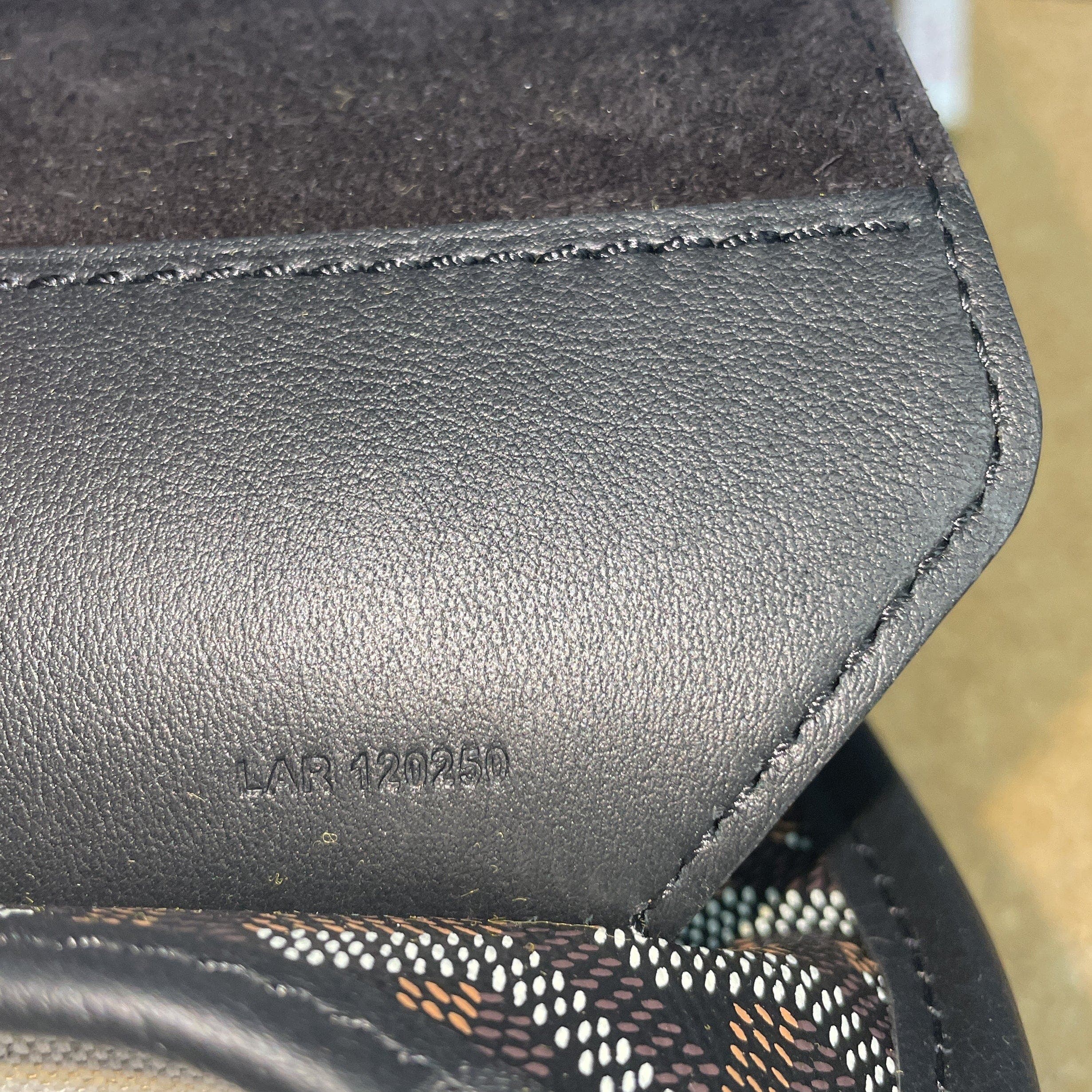 Pre-Owned Goyard Coursier Messenger Bag Coated Canvas and Leather, Alternate, color, Black