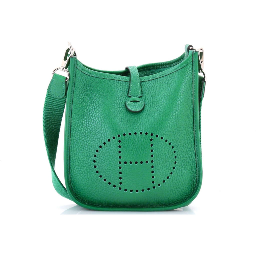 Pre-owned Hermes Hermes Evelyne Bag Gen Iii Clemence Tpm In Green