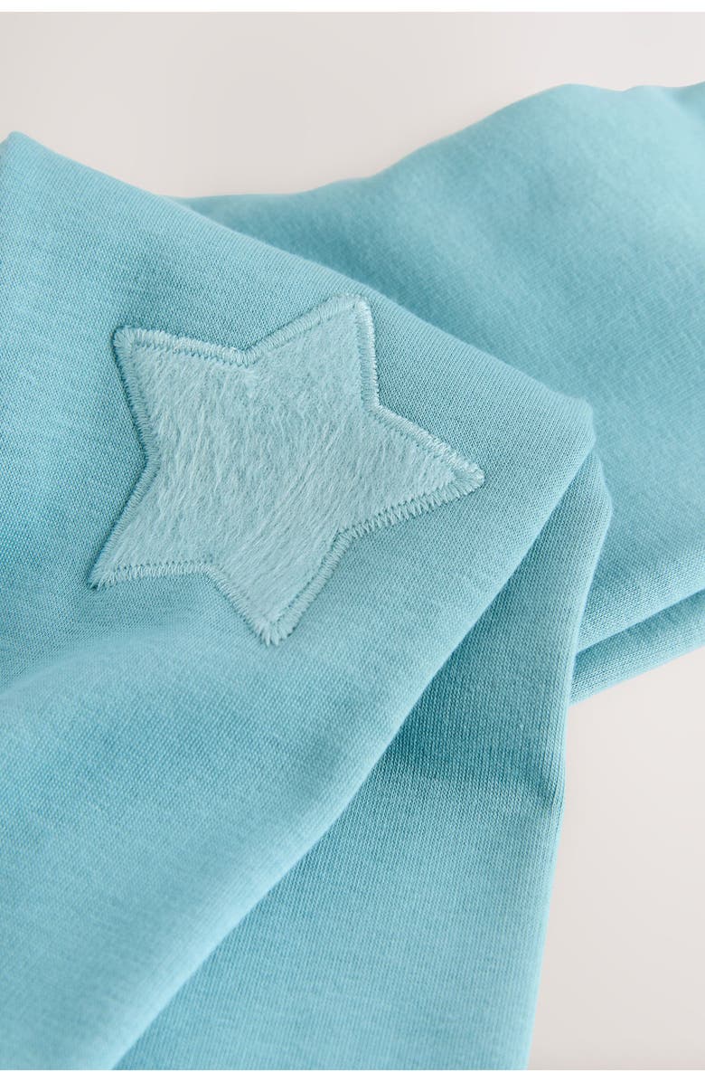 NEXT Kids' Cozy Star Knee Patch Leggings, Alternate, color, Blue