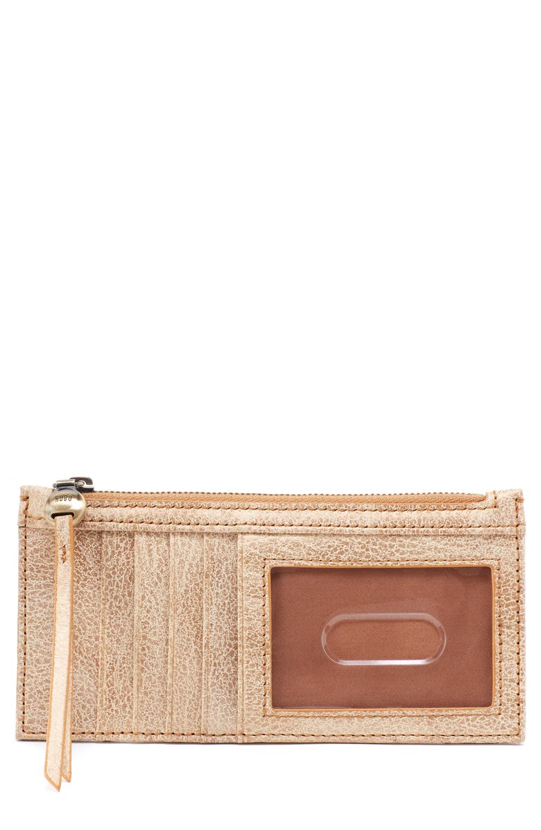 HOBO Carte Leather Wallet, Main, color, Gold Leaf