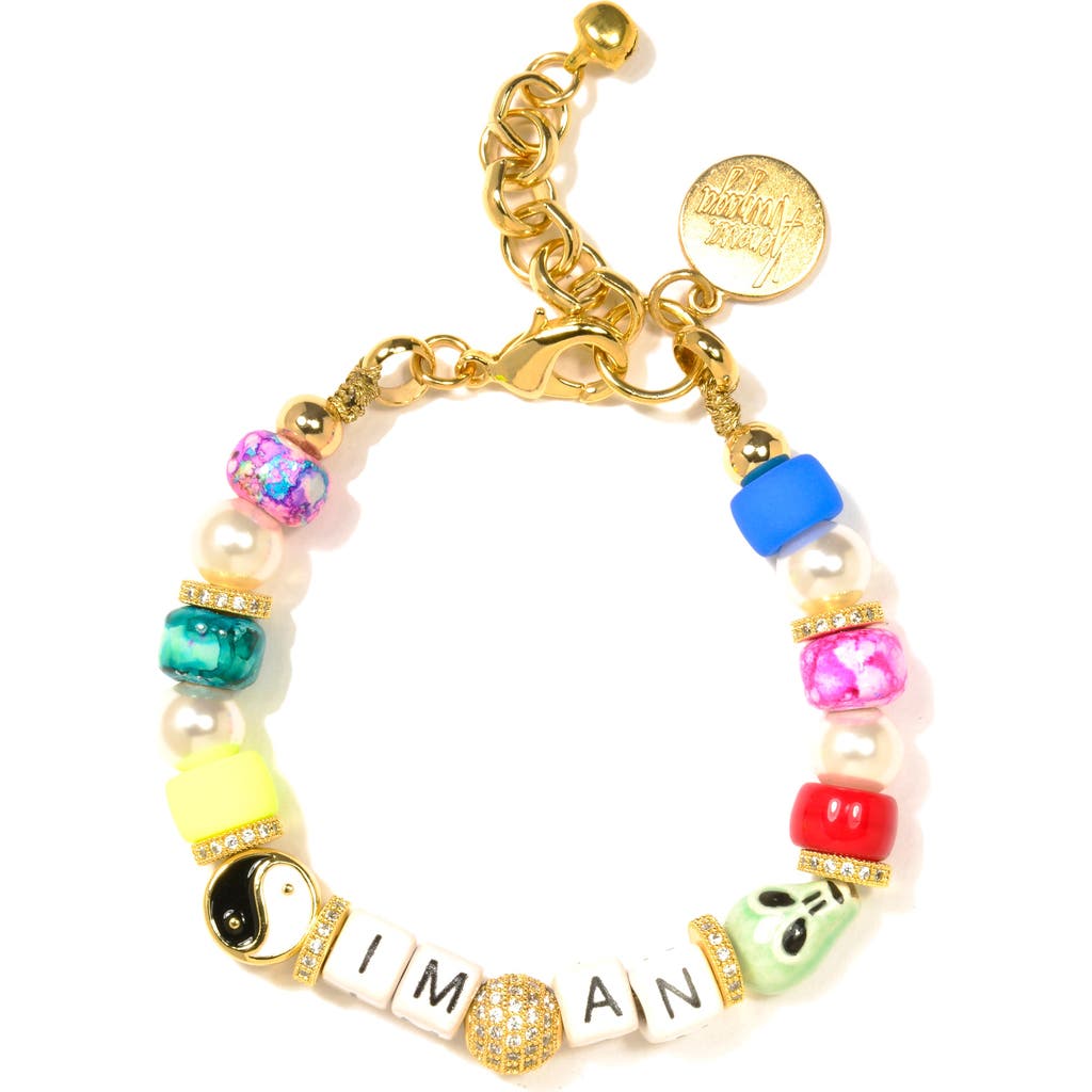 Venessa Arizaga I'm An Alien Bracelet In Rainbow