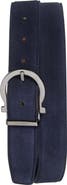 FERRAGAMO Single Gancio Suede Belt