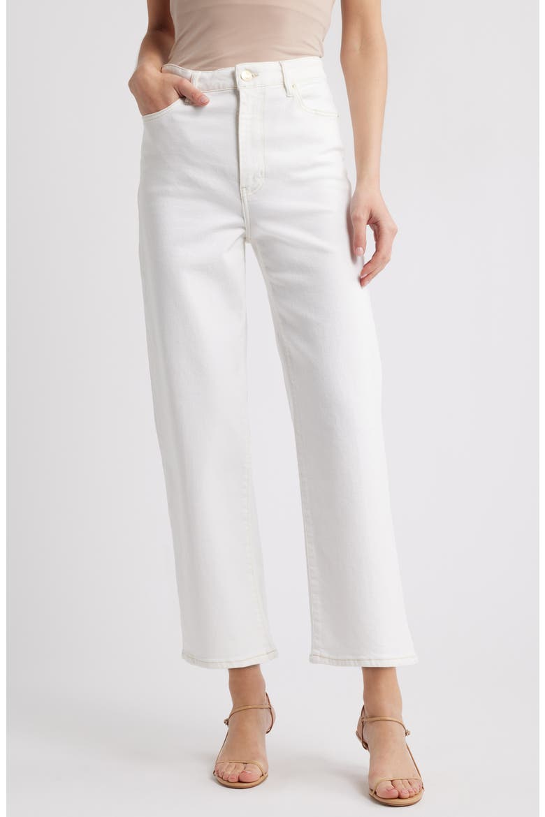 The Wide High Waist Ankle Wide Leg Jeans, Main, color, AU NATURAL CLEAN