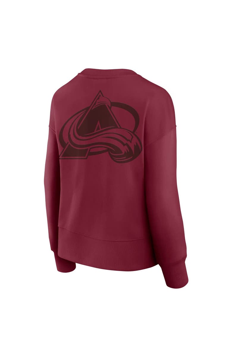 FANATICS Women's Fanatics  Burgundy Colorado Avalanche Elements Flow Pullover Sweatshirt, Alternate, color, 