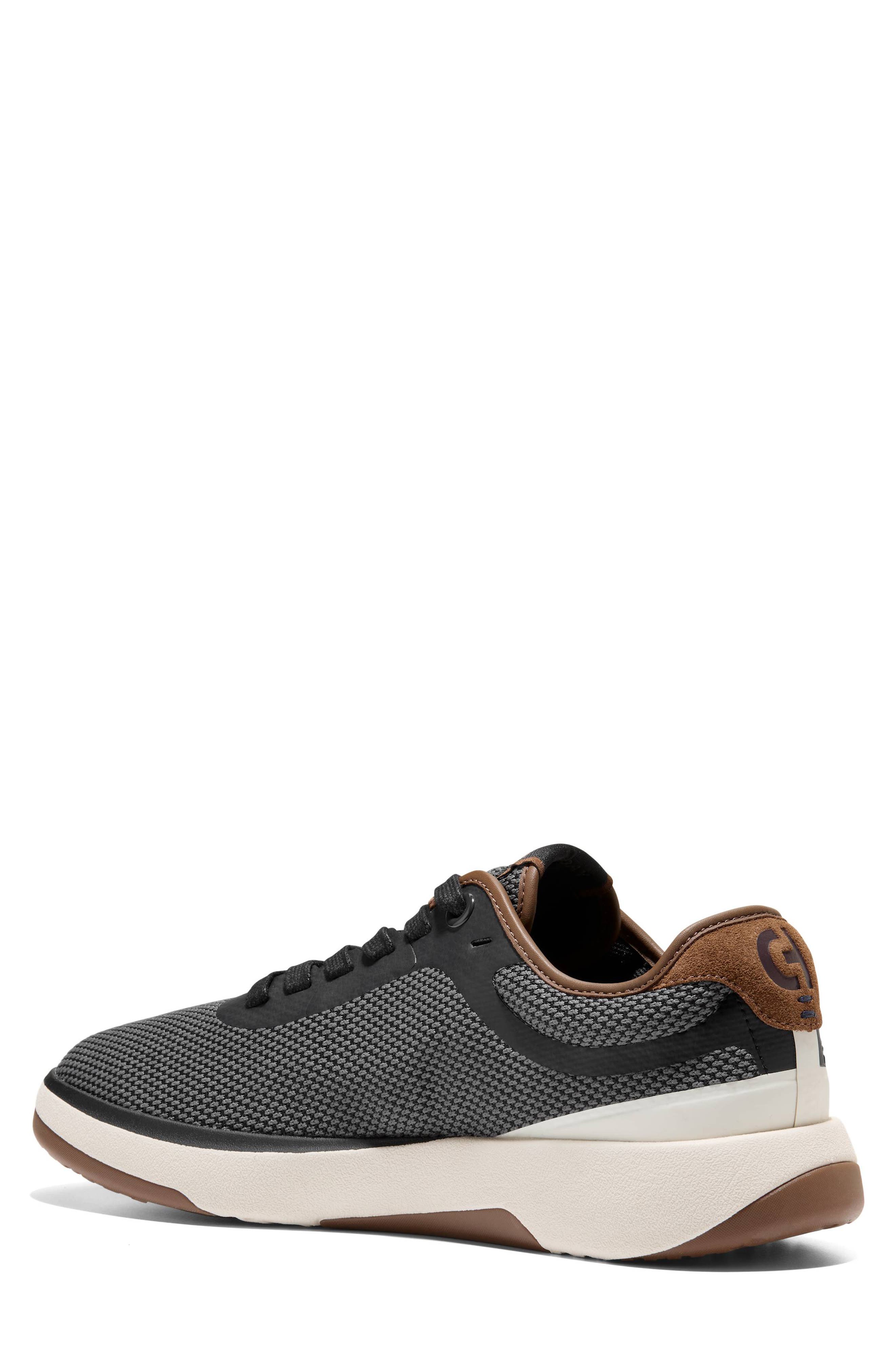 Grand Pulsa Sneaker, Alternate, color, BLACK / SPICED BROWN SUEDE