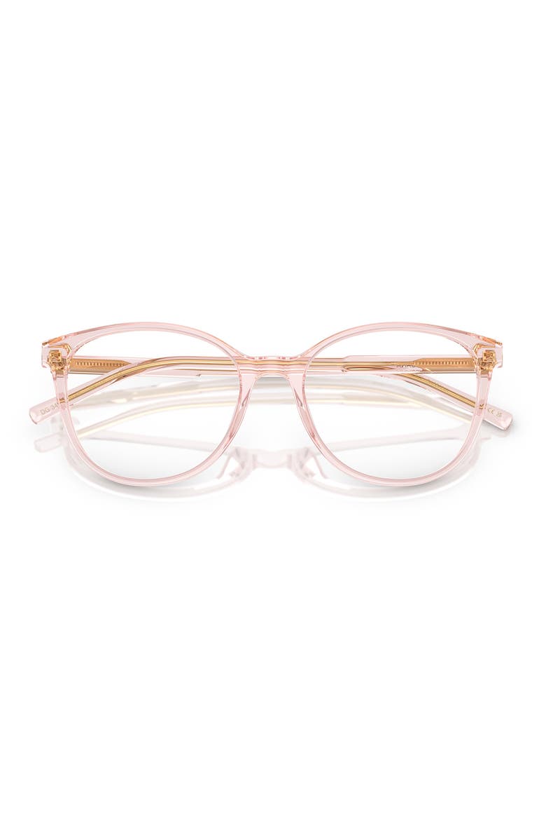 52mm Butterfly Optical Glasses, Alternate, color, TRANSPARENT ROSE / DEMO LENS