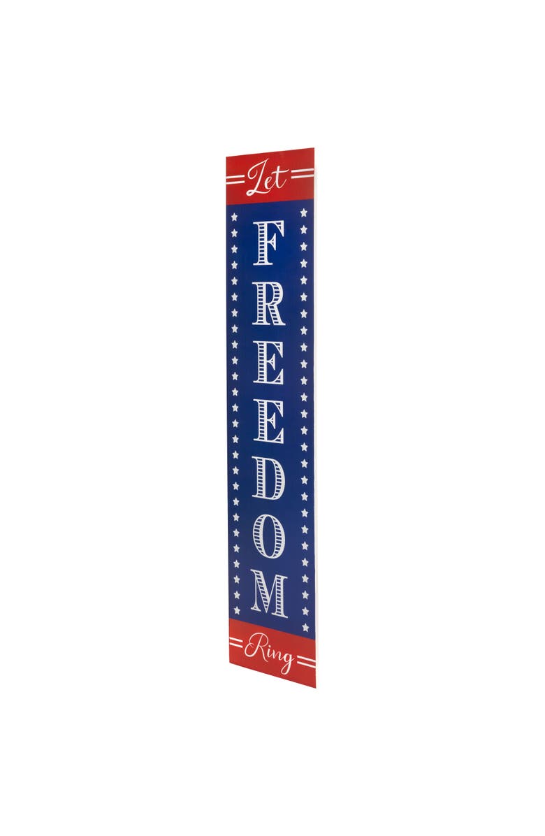 Northlight Patriotic "Let Freedom Ring" Wooden Porch Board Sign Decoration - 36", Alternate, color, 