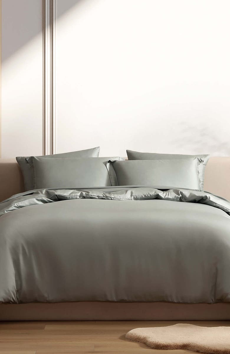 Sunday Citizen Duvet Cover, Alternate, color, Slate Grey