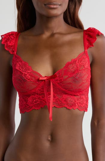 Coquette Lace Longline Bralette | Nordstrom