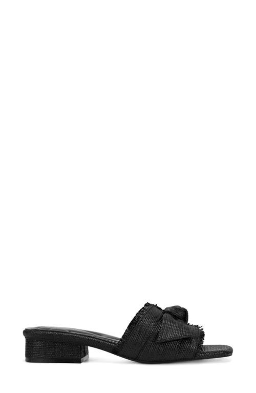 Easy Spirit Knotted Slide Sandal In Black