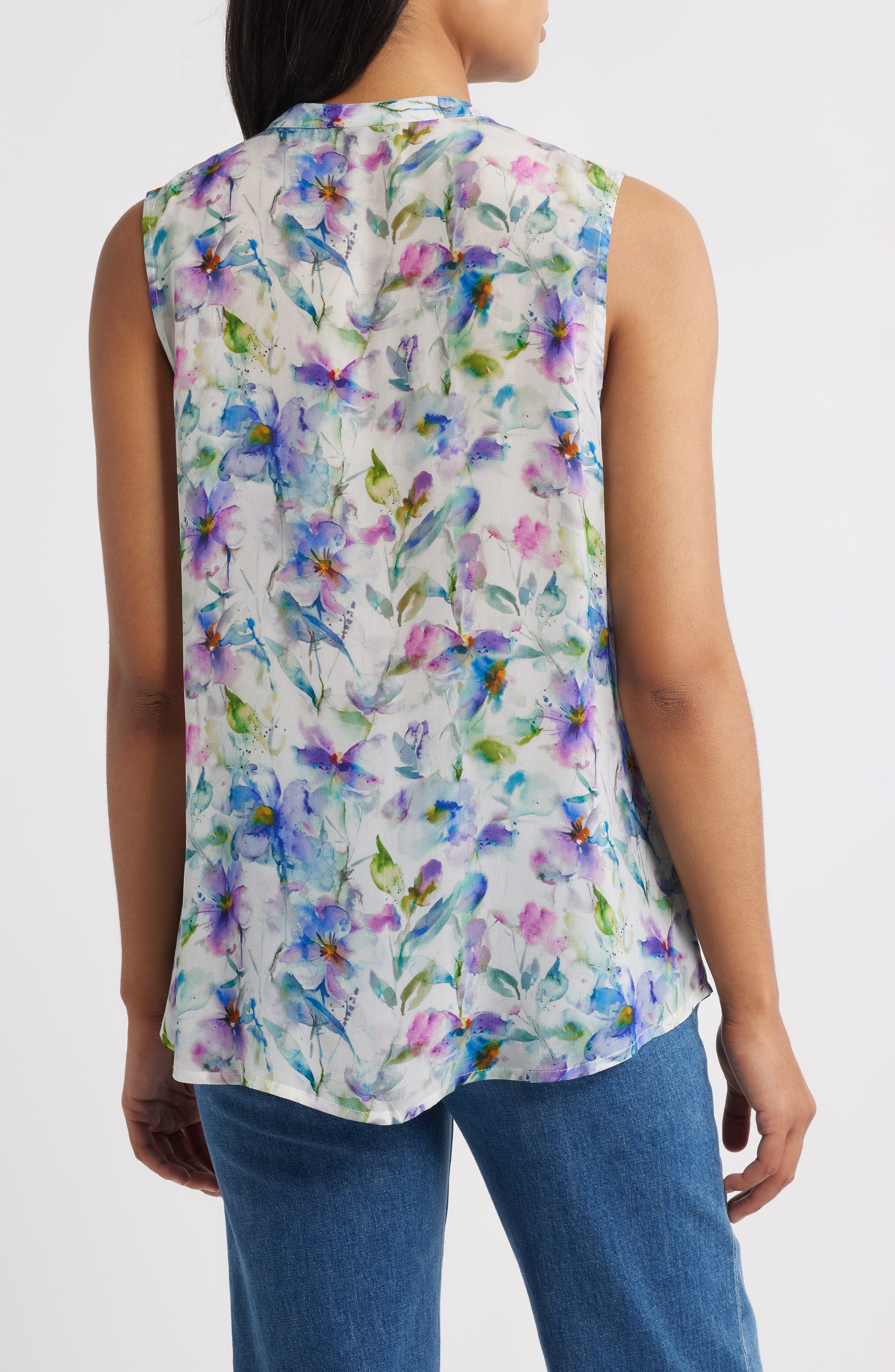 Print Sleeveless Shirt - image 2
