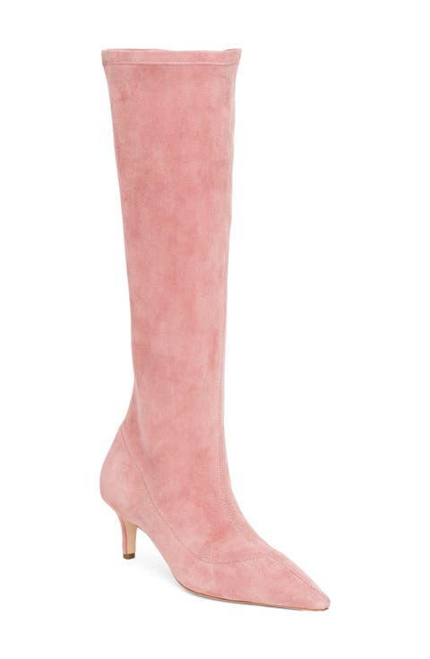 Jade Stretch Suede Knee High Boot