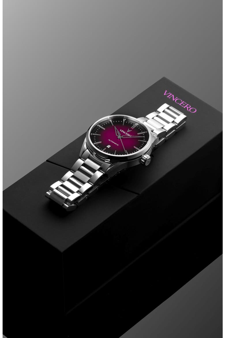Icon Quasar Edition Automatic Bracelet Watch, 41mm, Alternate, color, QUASAR