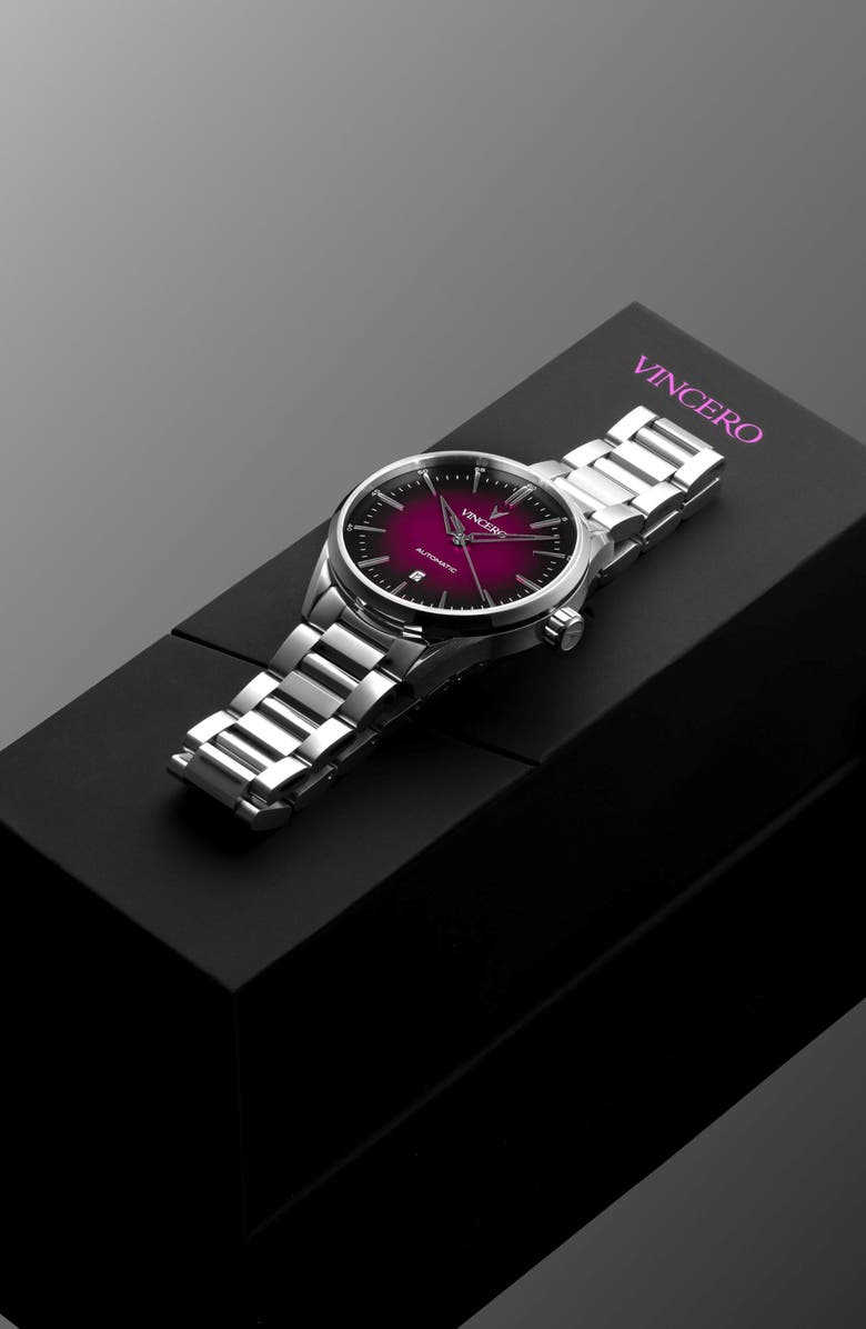 Vincero Icon Quasar Edition Automatic Bracelet Watch, 41mm, Alternate, color, Quasar