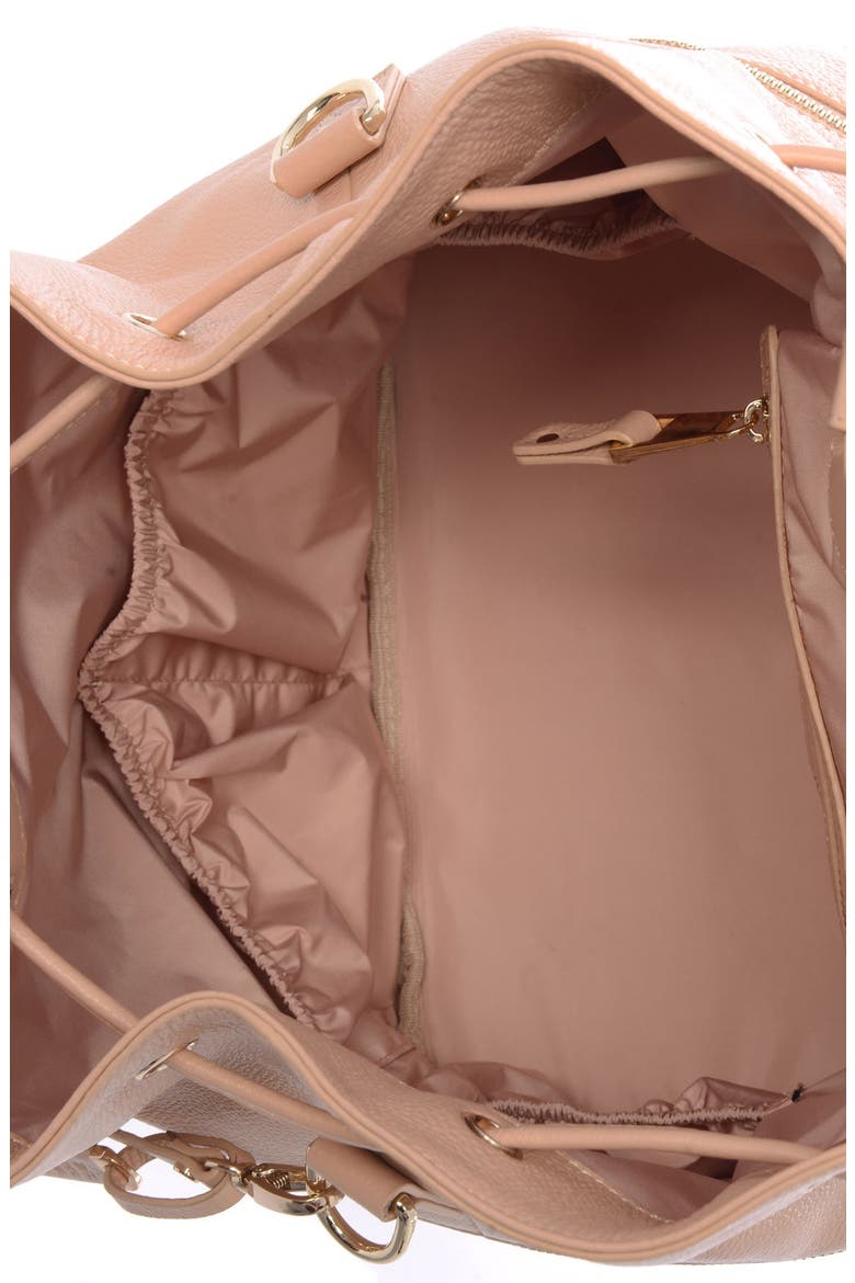 Thor Leather Backpack, Alternate, color, NUDE WITH GOLD HARDWARE