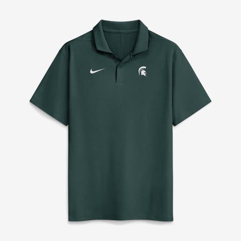 Men's Nike Green Michigan State Spartans Primetime Victory Plus Dri-FIT Polo