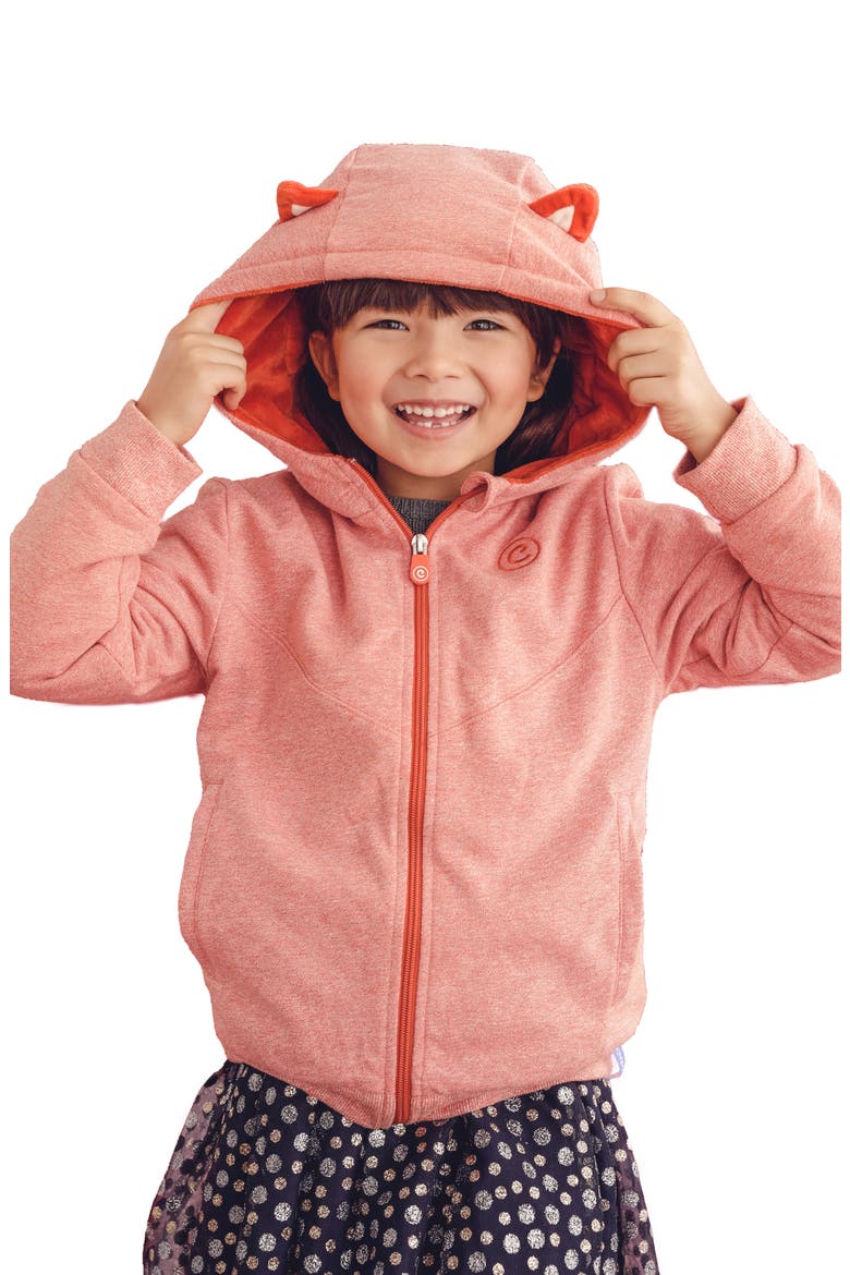 Flynn 2-in-1 Stuffed Animal Hoodie, Alternate, color, BURNT ORANGE
