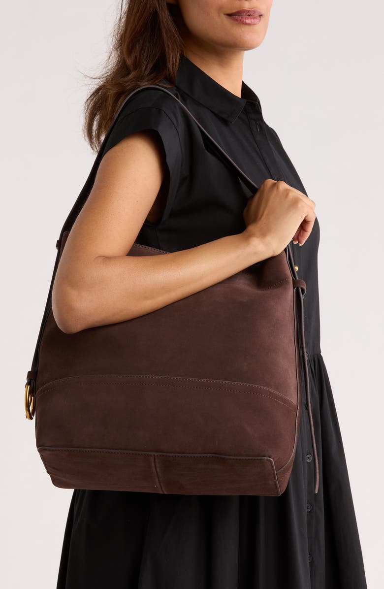 rag & bone Clinton Bucket Bag, Alternate, color, Chocolate