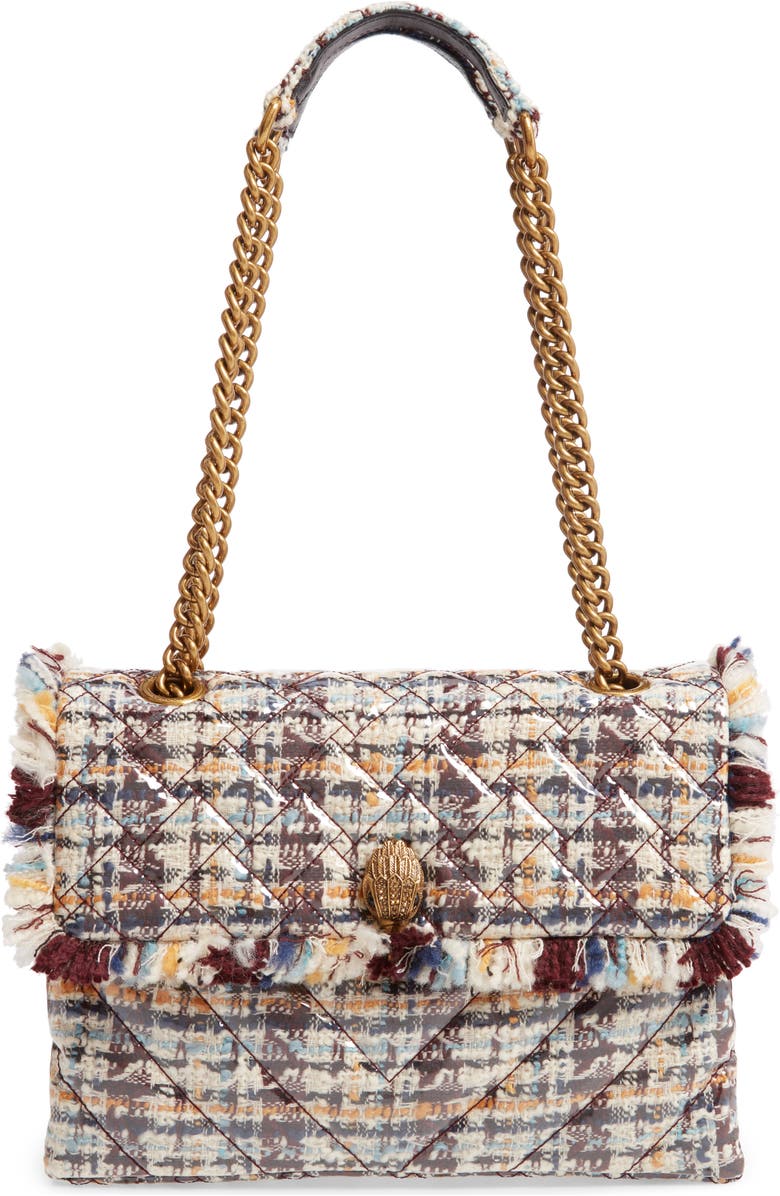 Kurt Geiger London Large Kensington X Tweed Shoulder Bag, Main, color,