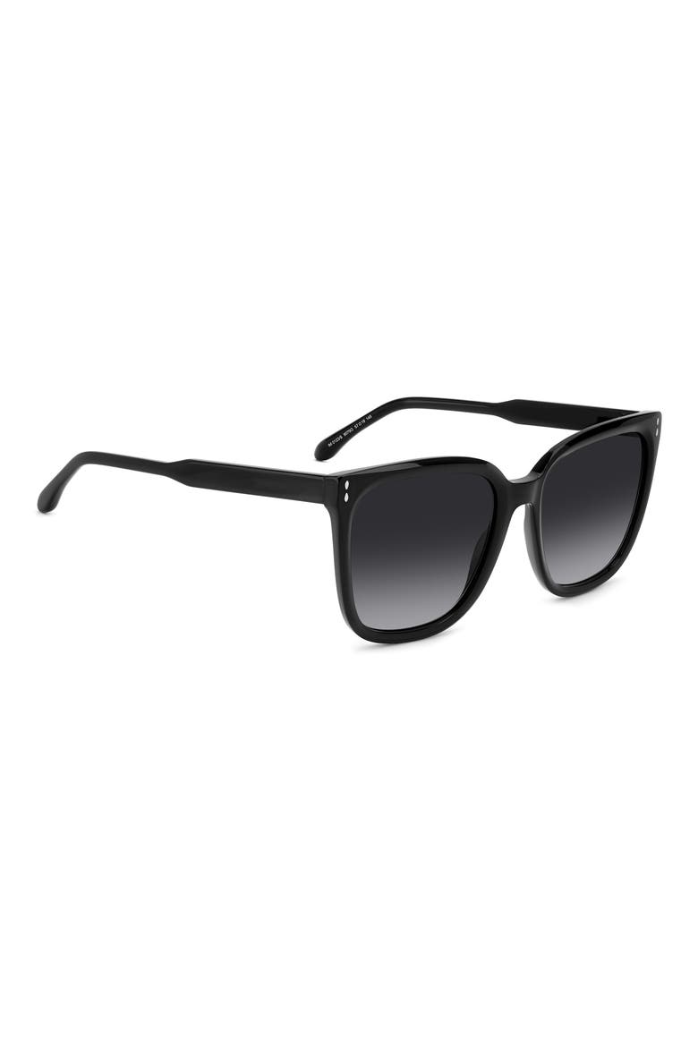 In Love 57mm Gradient Square Sunglasses, Alternate, color, BLACK/ GREY SHADED