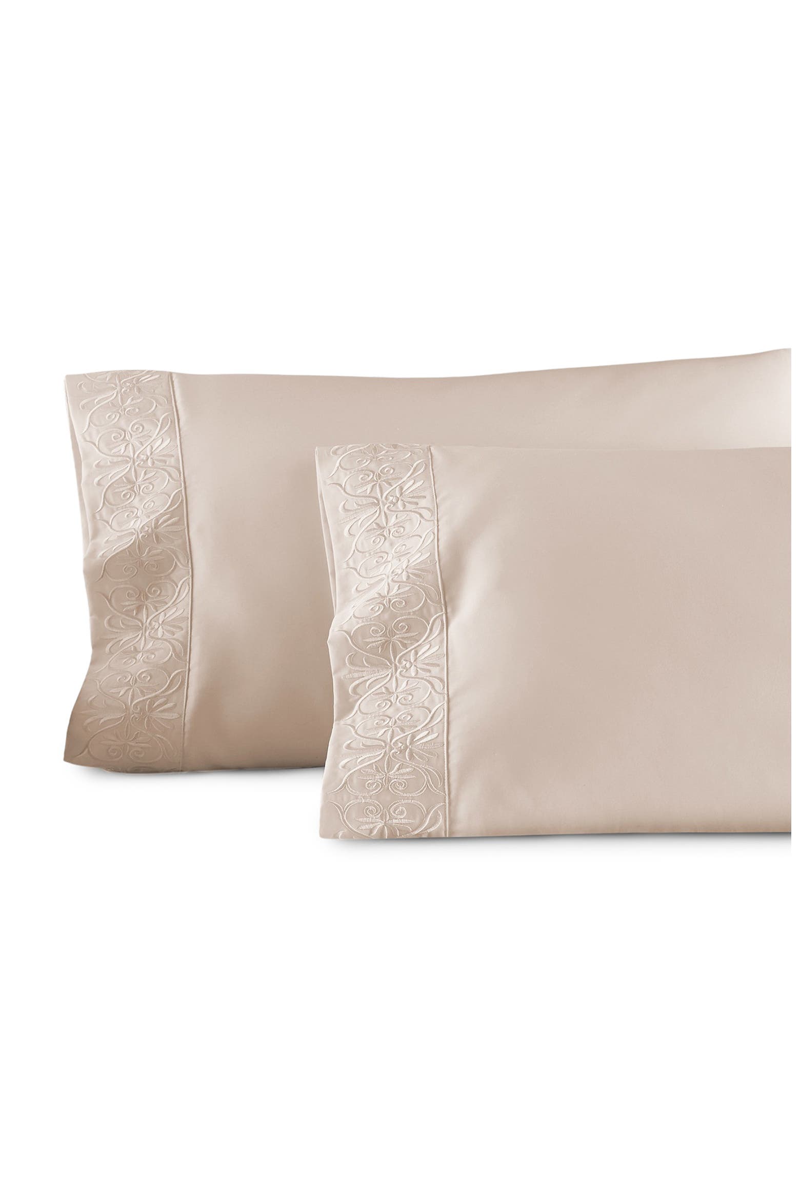 Egyptian Cotton Sateen Embroidered Ariane Pillowcase Set | Nordstromrack