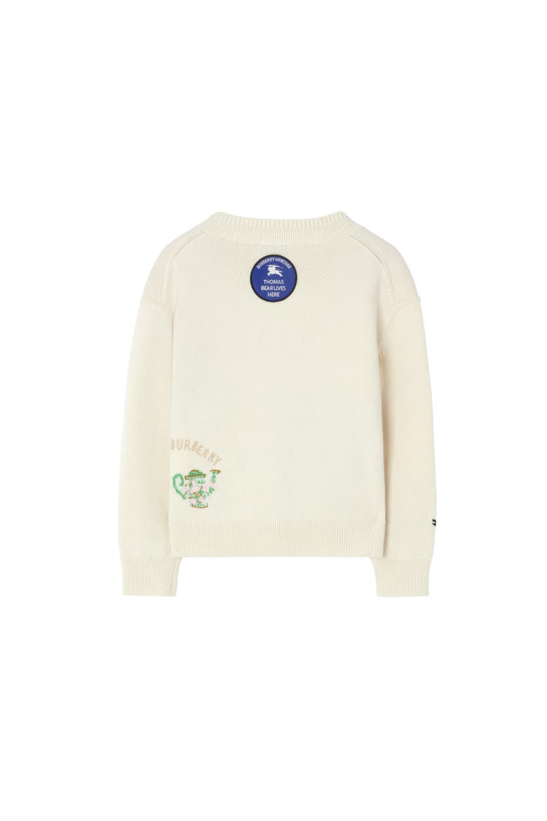 Kids' Tea Party Cotton Blend Cardigan, Alternate, color, Ivory