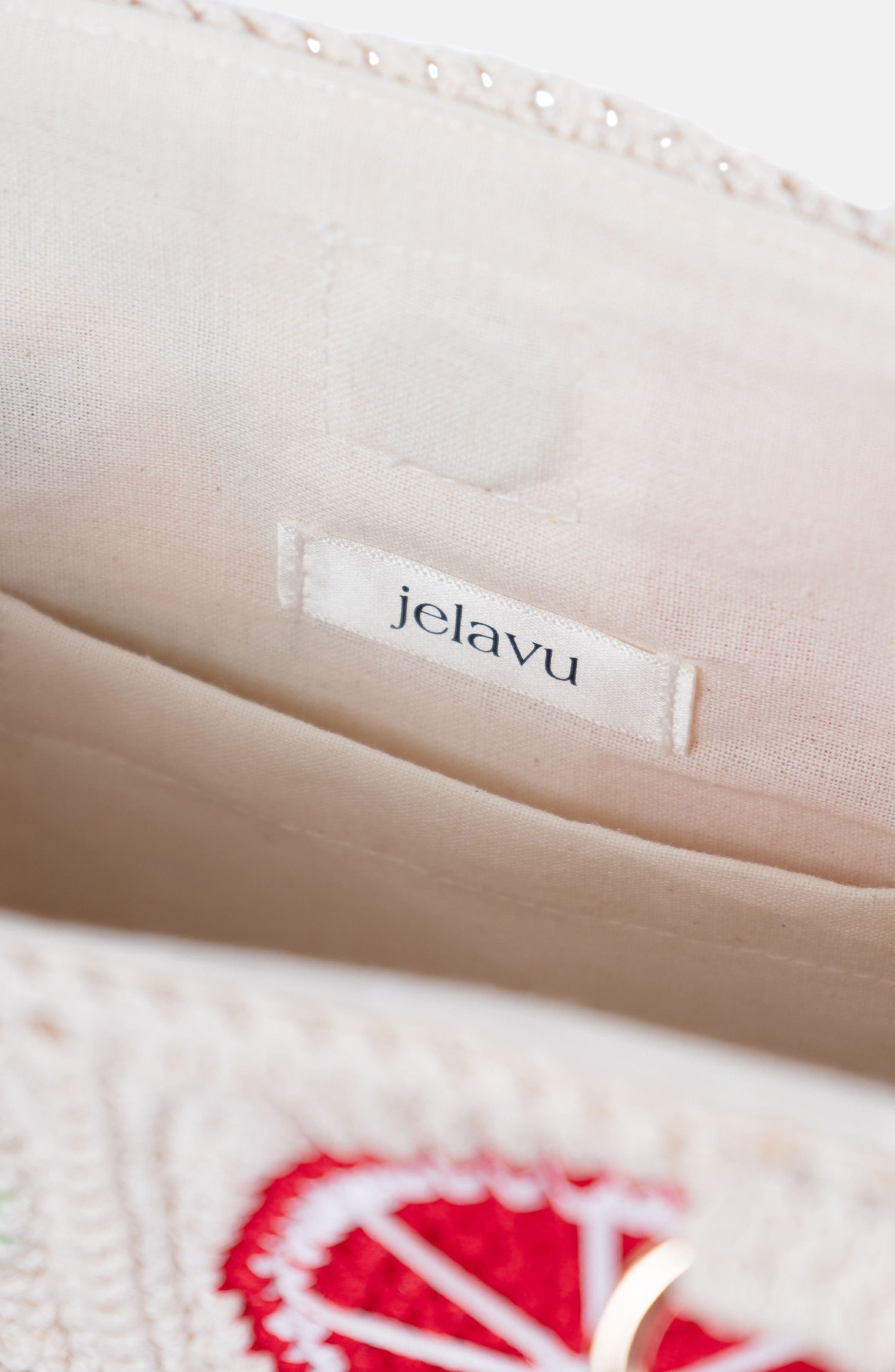 Jelavu Tutti Fruitti Bamboo Top Handle Bag, Alternate, color, Multi