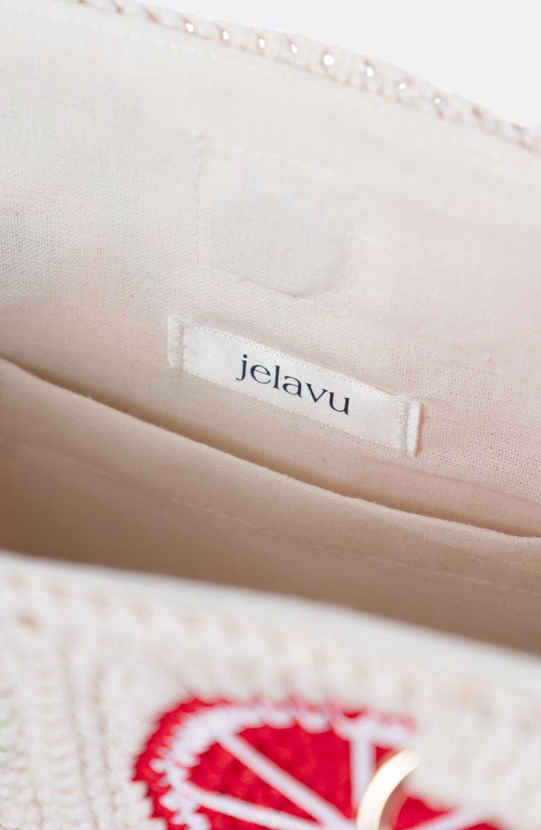 Jelavu Tutti Fruitti Bamboo Top Handle Bag, Alternate, color, Multi