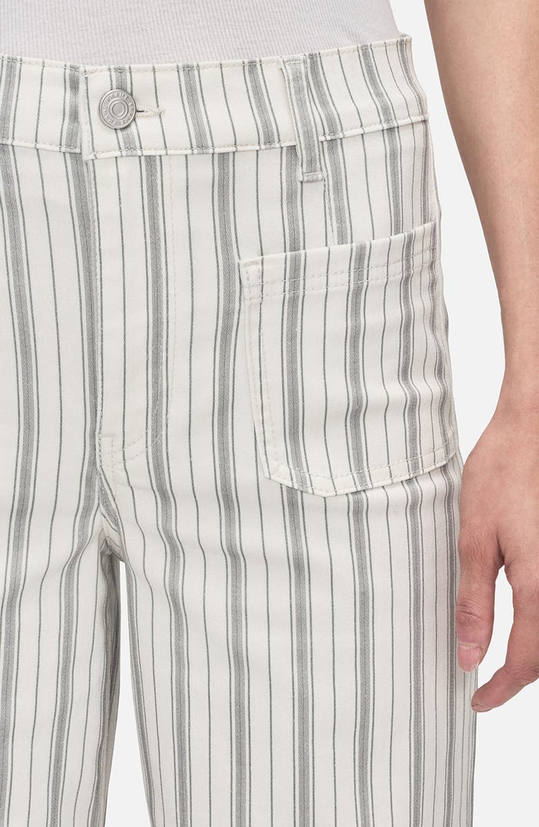 FRAME Le Slim Stripe Palazzo High Waist Wide Leg Jeans, Alternate, color, 