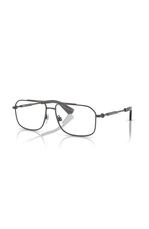 Burberry 56mm Rectangle Optical Glasses In Black