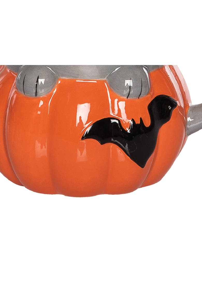 Cat Pumpkin Mug, Alternate, color, Gray