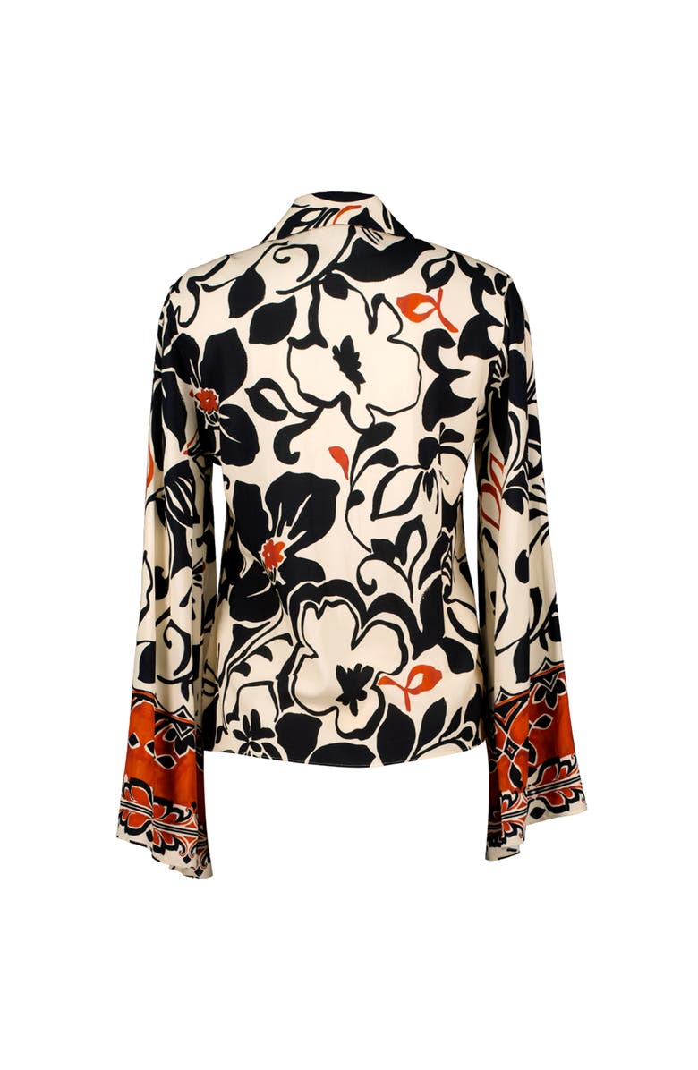 IVONNE Wide Sleeve Printed Shirt, Alternate, color, Multicolor
