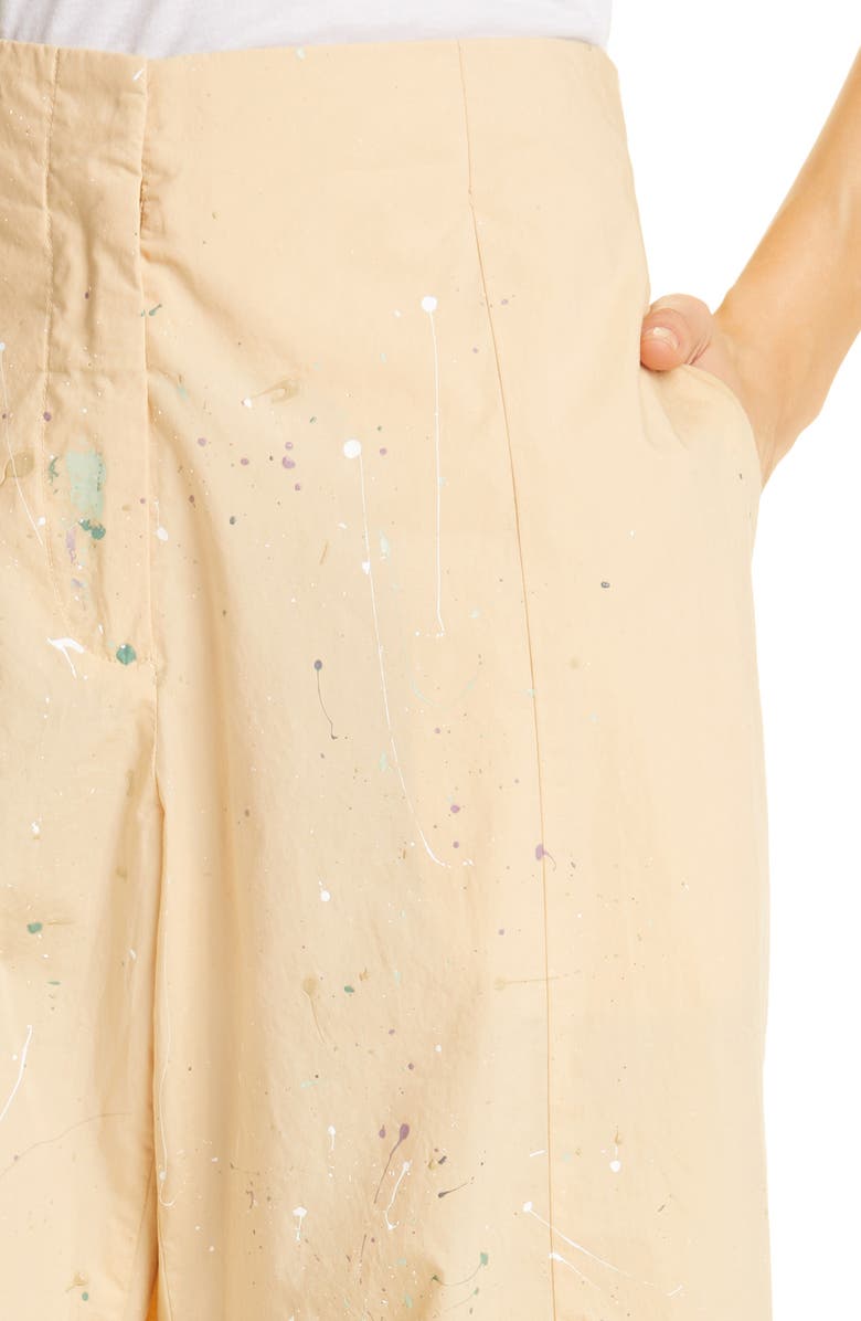 ATM Anthony Thomas Melillo Cotton Poplin Wide Leg Crop Pants, Alternate, color, 