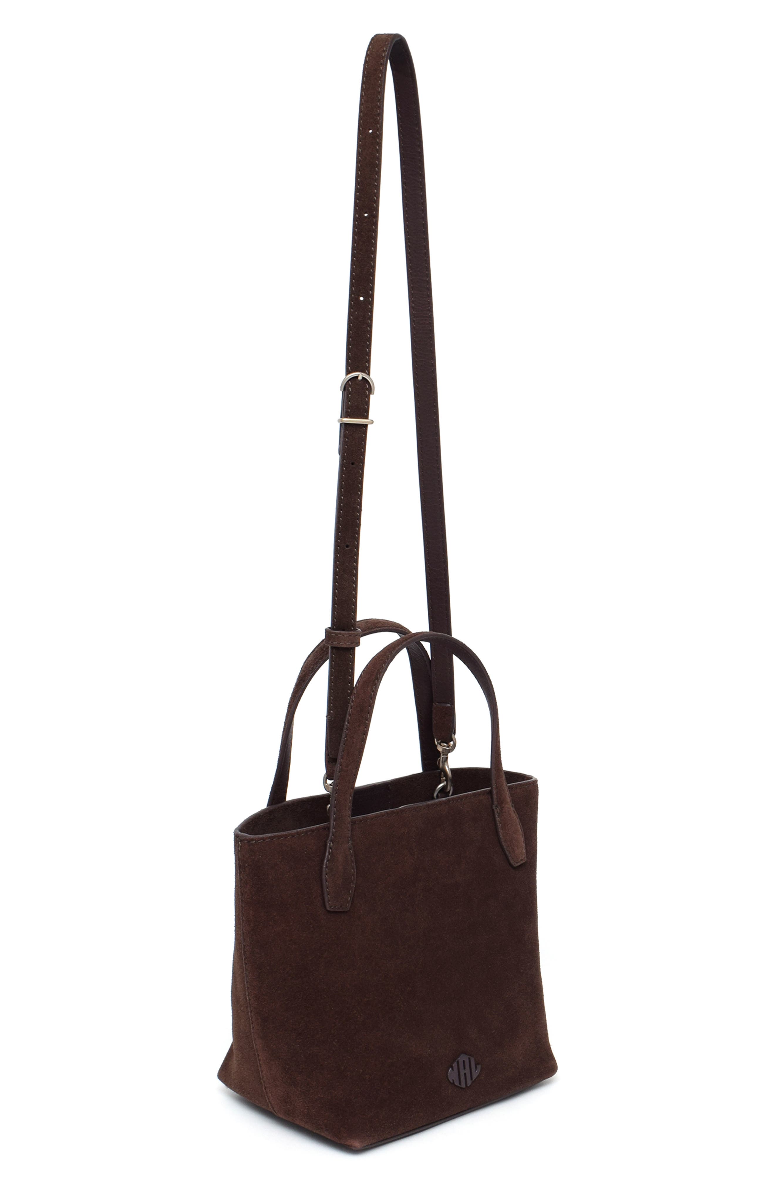New Amsterdam Leatherworks Asher Tote Leather Crossbody Bag, Alternate, color, Espresso