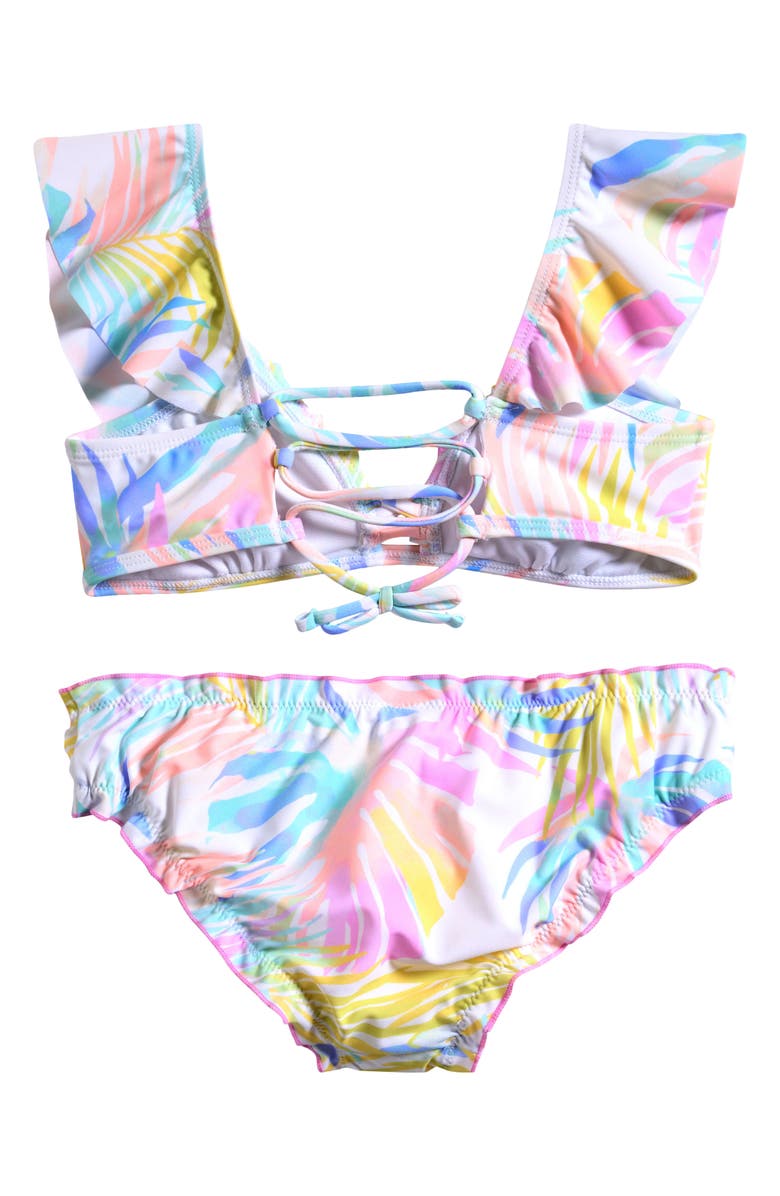 Raisins Kids' Tropical 2-Piece Bikini, Alternate, color, Pink Multi