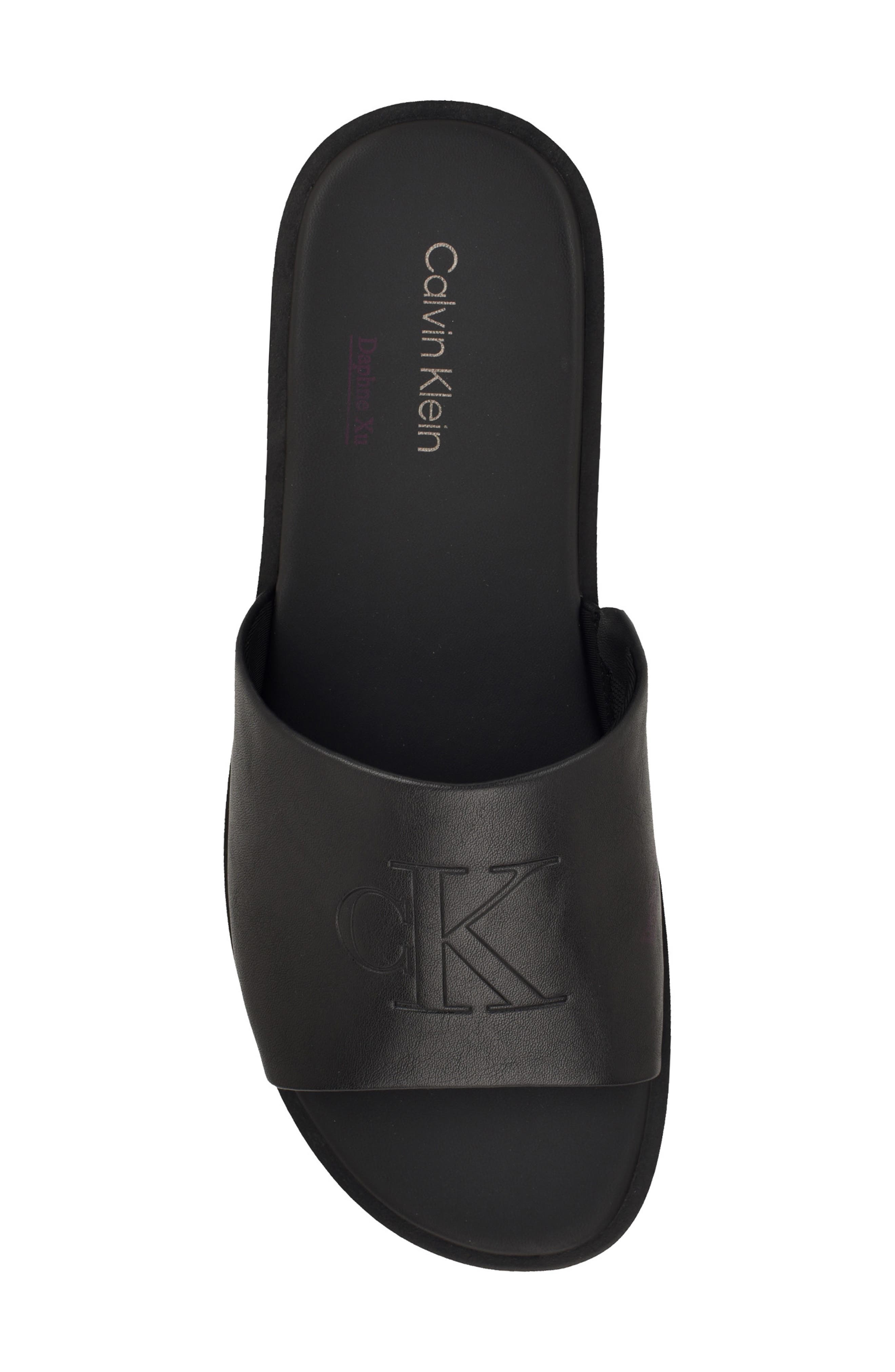Calvin Klein Edenn Slide Sandal, Alternate, color, Black