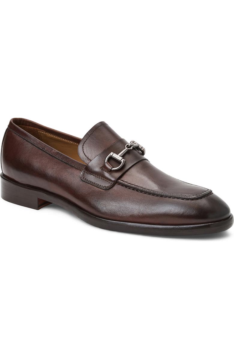 Bruno Magli Pasquale Bit Loafer, Main, color, Dark Brown Calf